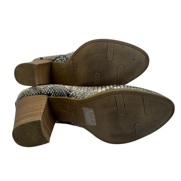 Fergalicious Charley Snake Print Booties, Women's Size 9, Slip On Ankle Boots - Picture 8 of 9